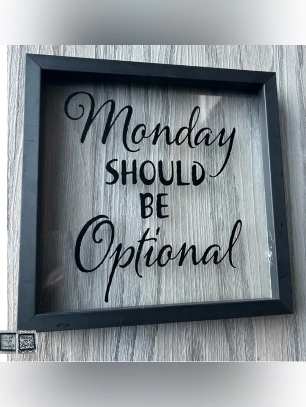 ✨Monday Should Be Optional Wall Sign - Black
